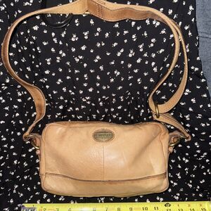 FOSSIL Explorer Crossbody Purse Dark Brown Leather Top Zip Shoulder Bag ZB5254